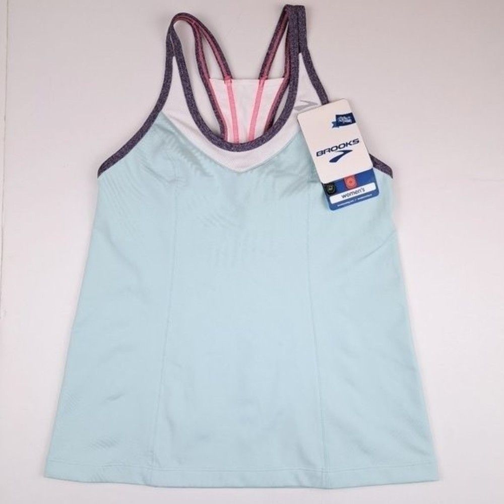 Brooks Womens Epiphany Support Tank II Running Top S (For Sizes 32A/B/C-34B)